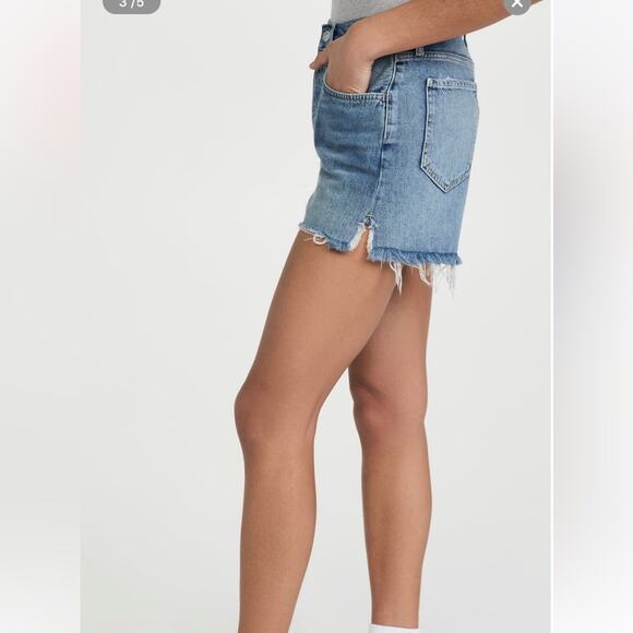 NWT 7 For All Mankind Easy Ruby Cutoff Jean Shorts High Rise Button Fly Women 30 - Picture 3 of 7